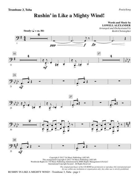 Rushin' In Like A Mighty Wind! - Trombone 3/Tuba