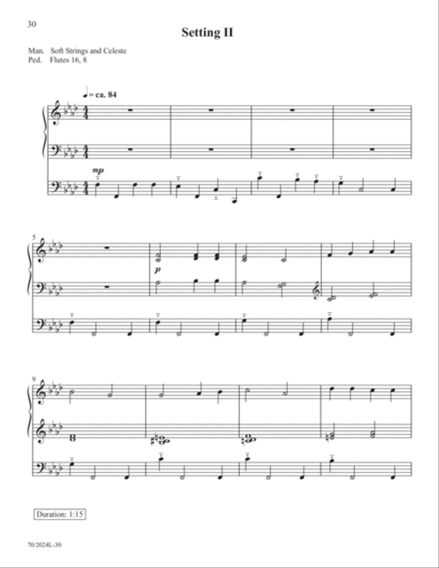 The Sacred Organ Library, Vol. 1 Organ Solo scores gallery preview page 15