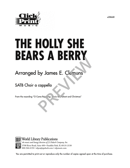 The Holly She Bears A Berry