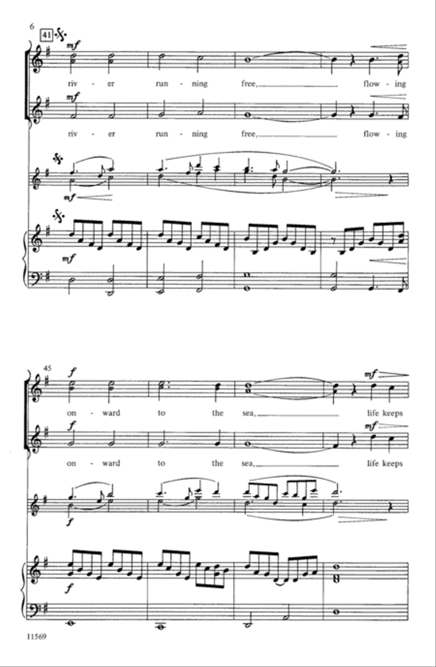 Like a River Choir scores gallery preview page 5