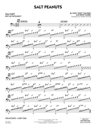 Book cover for Salt Peanuts (arr. Mark Taylor) - Bass Clef Solo Sheet