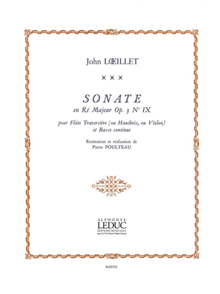 Sonate Op. 3 No. 9 In D