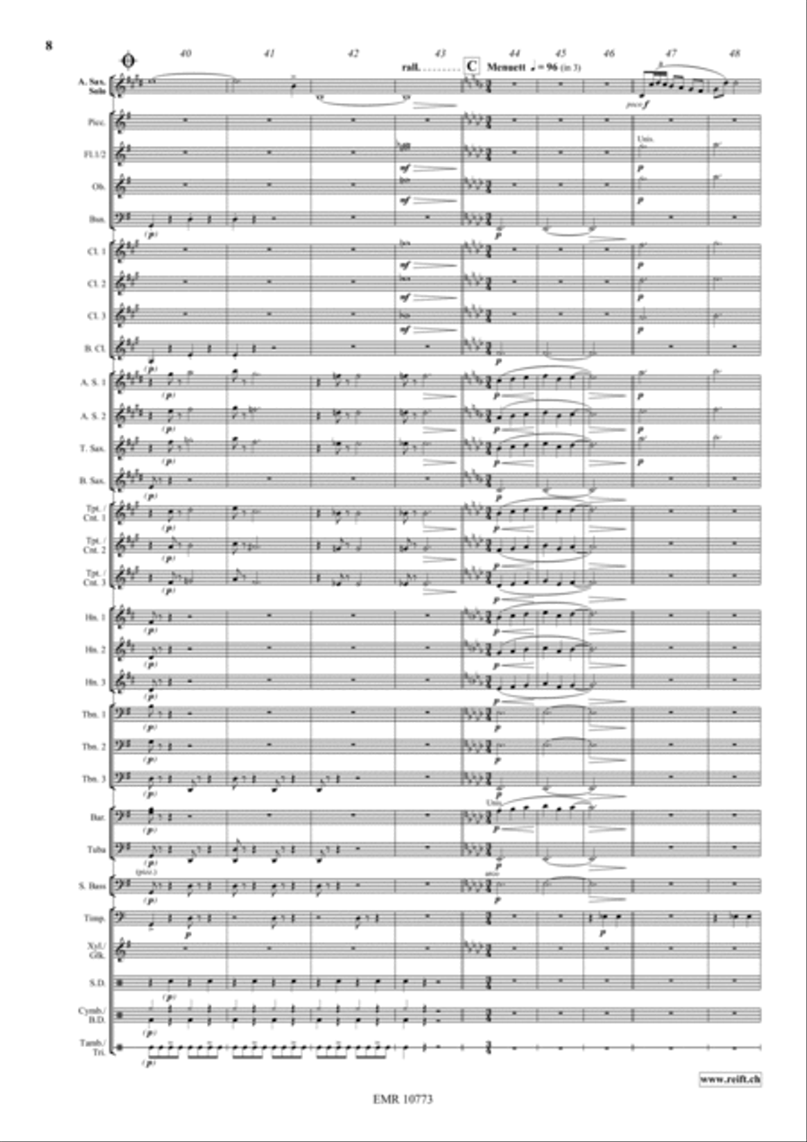 Concerto Piccolo Concerto Piccolo Concert Band scores gallery preview page 8