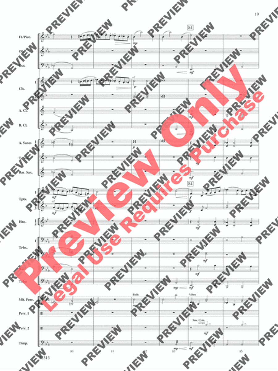 In the Center Ring Concert Band scores gallery preview page 20