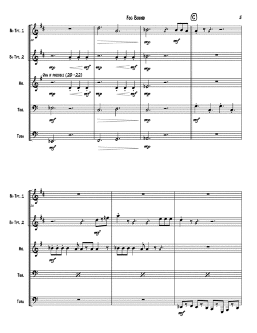 Fog Bound Brass Ensemble scores gallery preview page 5