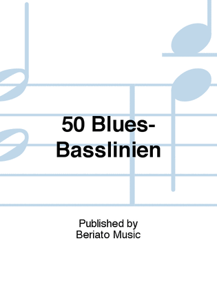 Book cover for 50 Blues-Basslinien