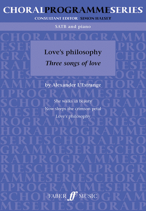 Book cover for Love's Philosophy (SATB/Piano)