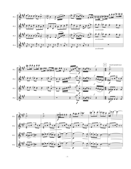 Enescu - Romanian Rhapsody #1 for Flute Quartet image number null