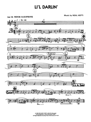 Book cover for Li'l Darlin': 2nd B-flat Tenor Saxophone