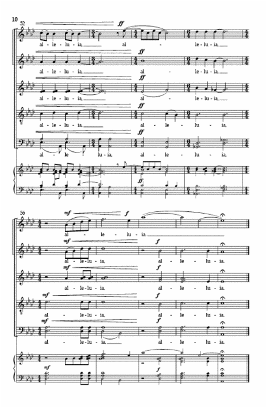 Gaudeamus omnes Gaudeamus omnes Divisi scores gallery preview page 9