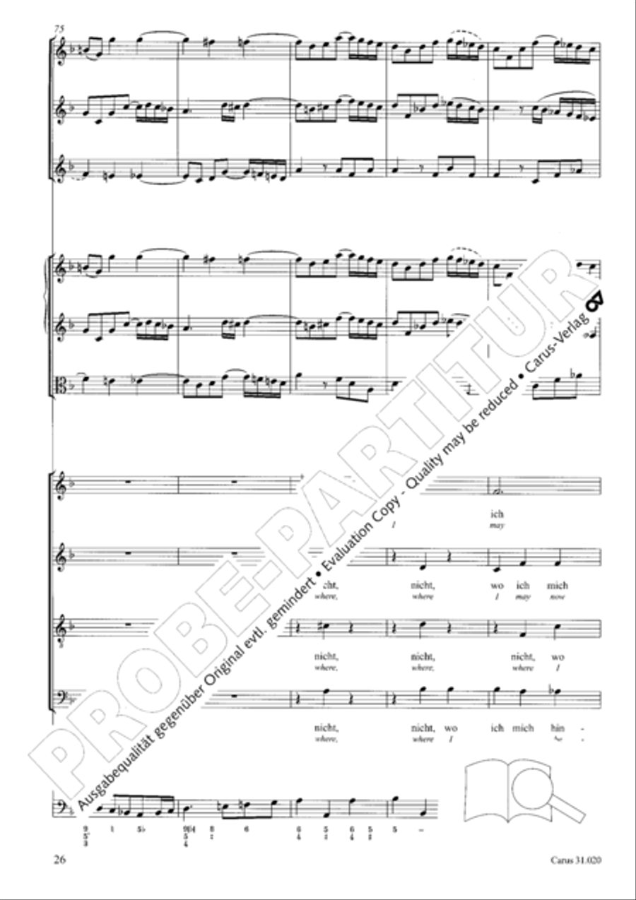 Eternity, thou thundrous word (O Ewigkeit, du Donnerwort) ATB scores gallery preview page 27
