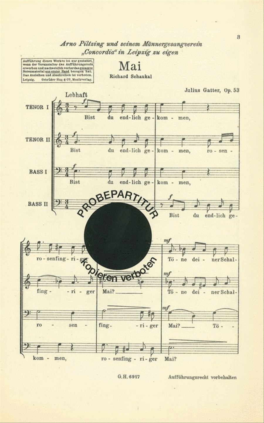 Mai Mai Men's Choir scores gallery preview page 1