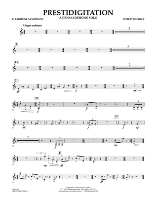 Prestidigitation (Alto Saxophone Solo with Band) - Eb Baritone Saxophone