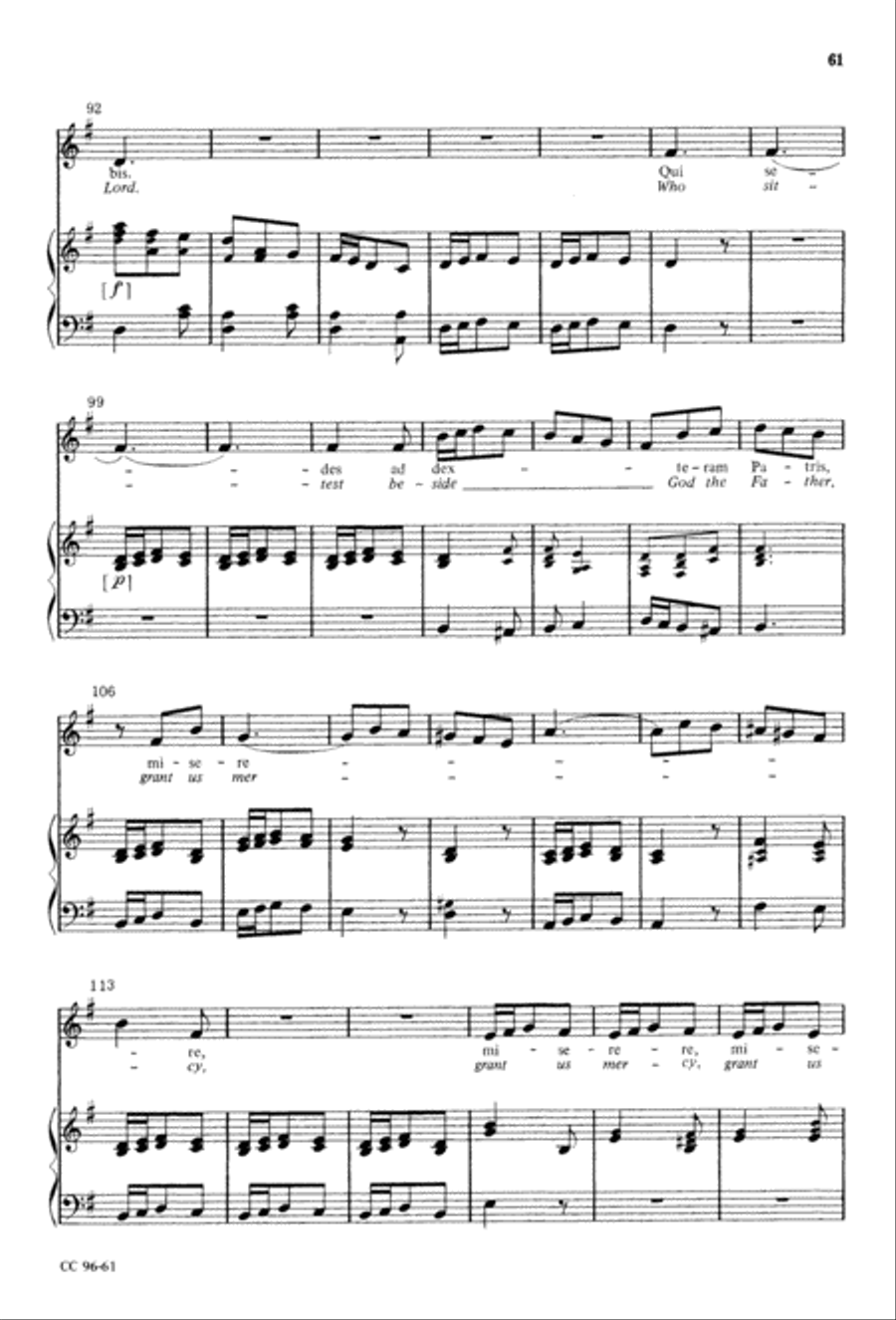 Gloria Gloria 4-Part scores gallery preview page 62