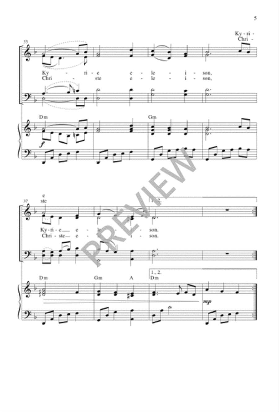God of Creation God of Creation 4-Part scores gallery preview page 5