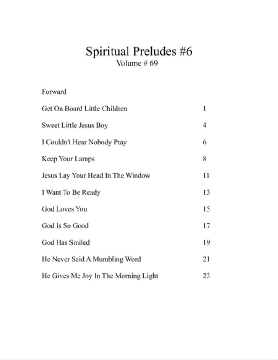 Spiritual Preludes #6 Volume #69 Jazz Ensemble scores gallery preview page 5