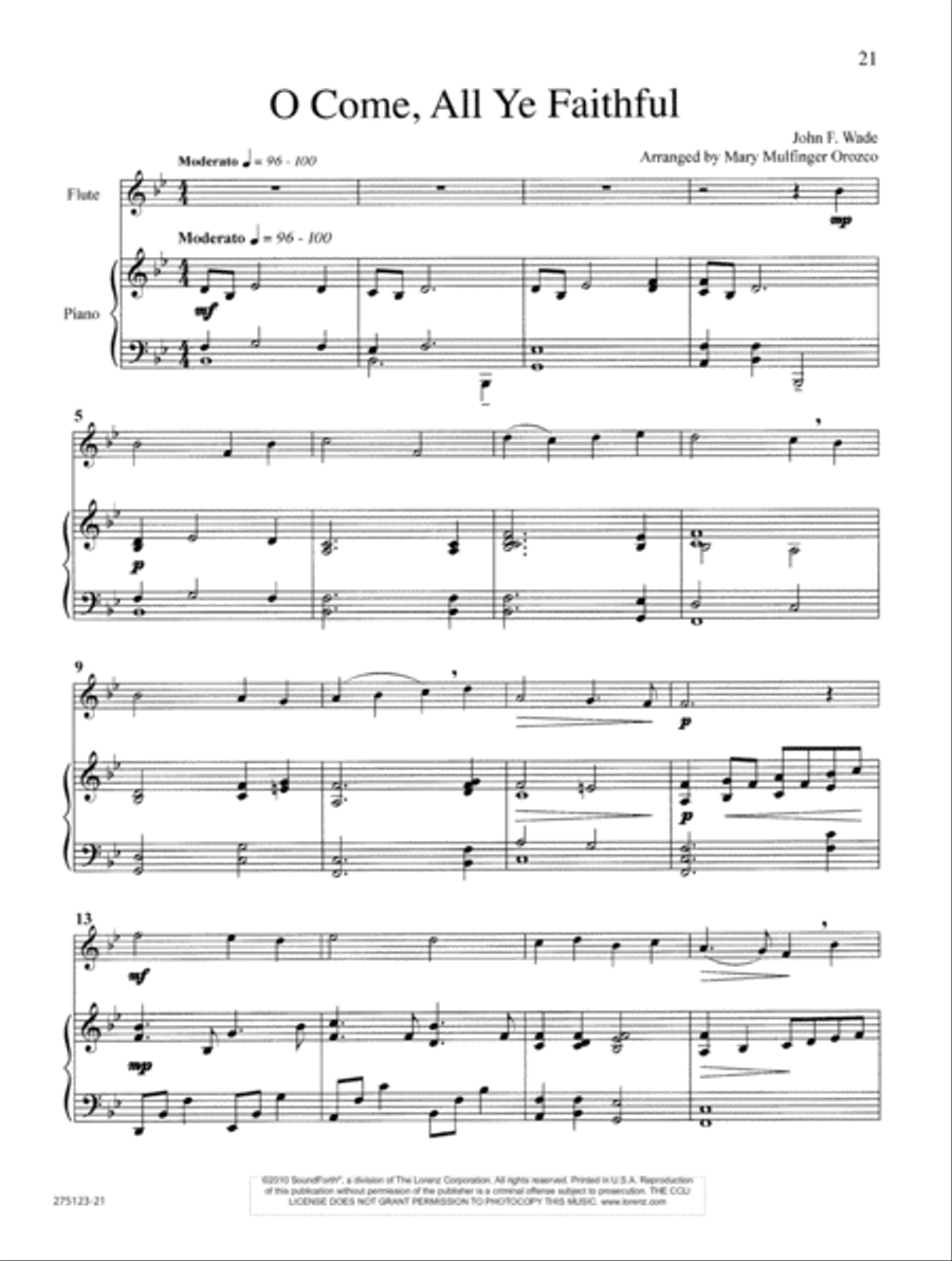 Christmas Journeys Flute Solo scores gallery preview page 10