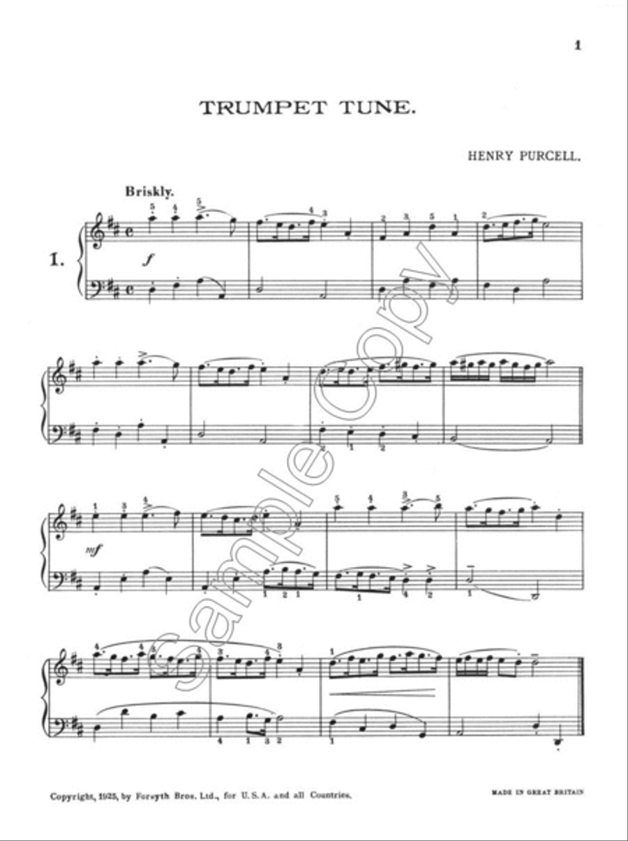 Purcell Pieces Purcell Pieces Piano Solo scores gallery preview page 2