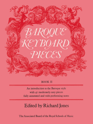 Book cover for Baroque Keyboard Pieces, Book II (moderately easy)