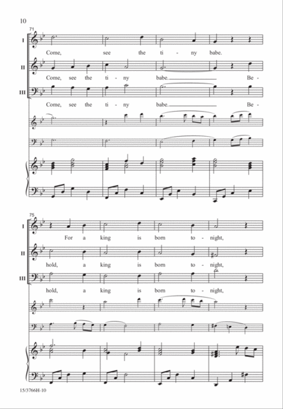 Lullay, Noel 3-Part scores gallery preview page 10