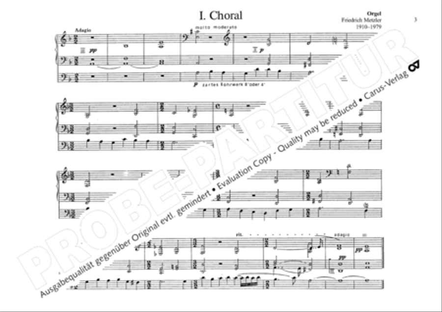 O God, from heaven look on us (Ach Gott, vom Himmel sieh darein) Organ scores gallery preview page 6