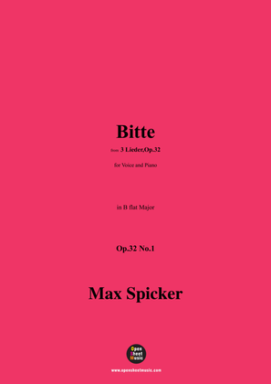 Spicker-Bitte,Op.32 No.1,in B flat Major