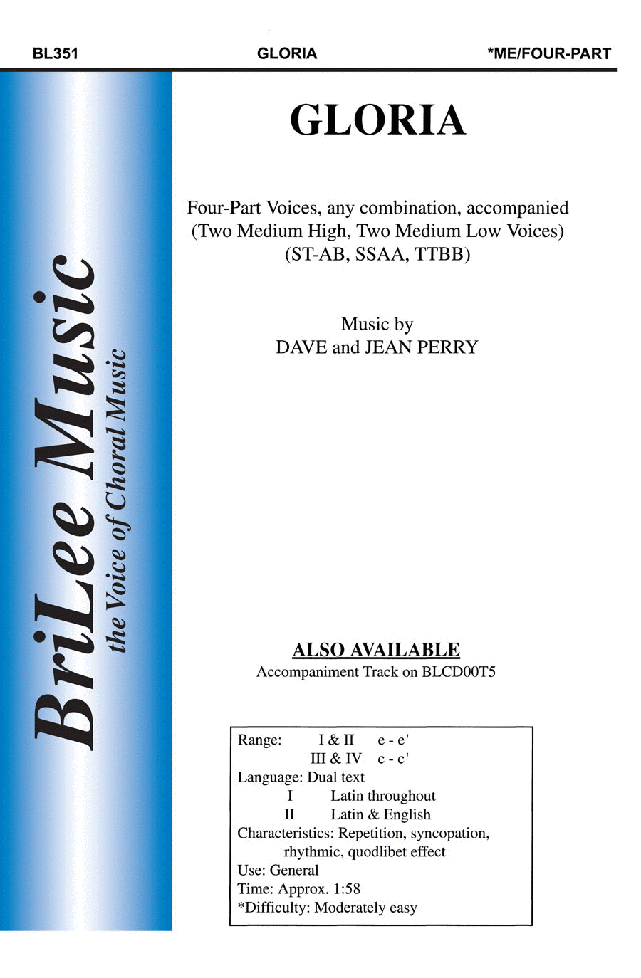 Gloria 4-Part scores gallery preview page 1