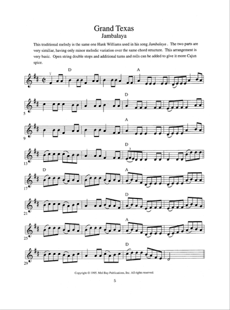 The Cajun Fiddle Violin scores gallery preview page 6