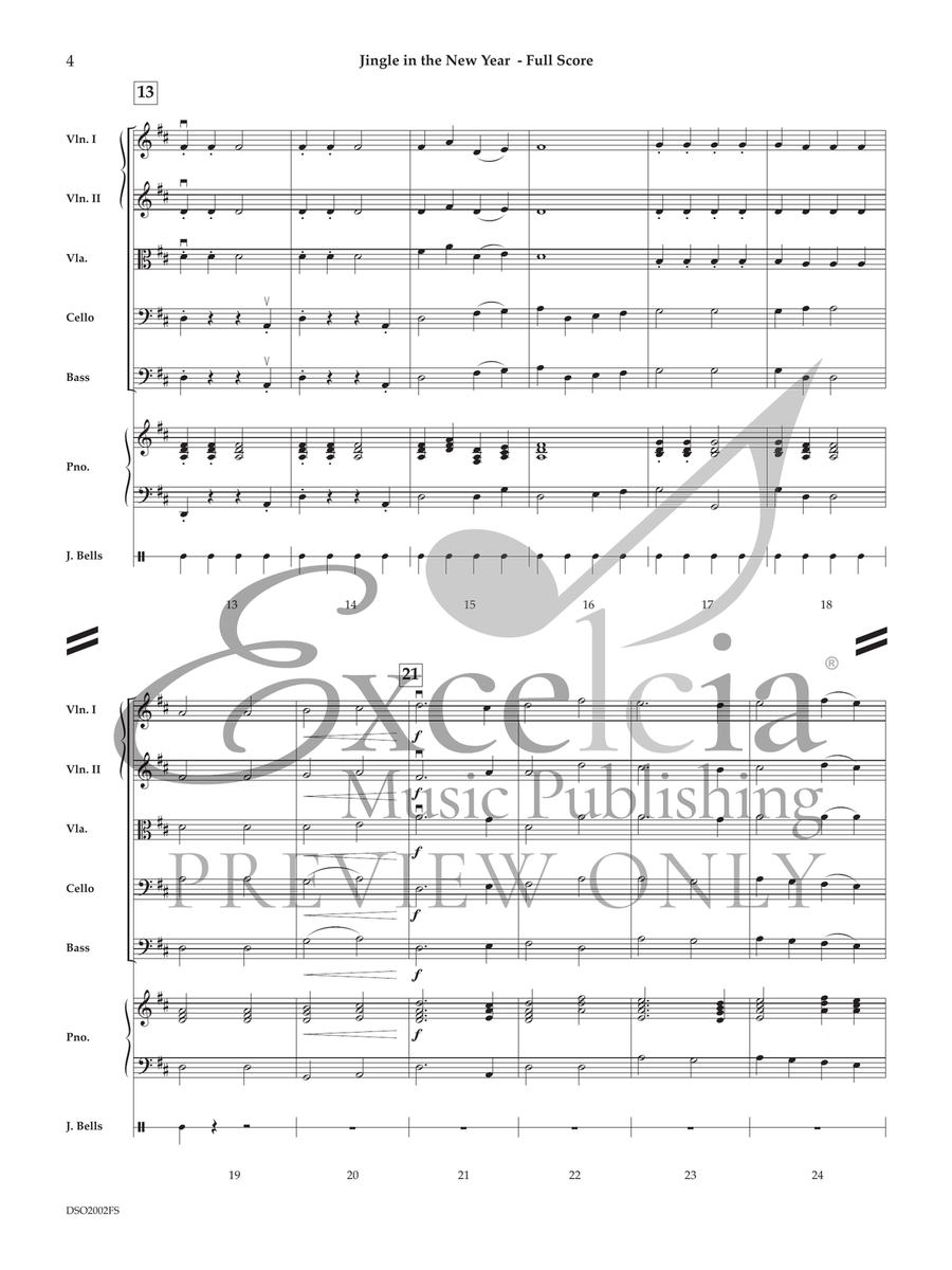 Jingle In The New Year (Score) String Orchestra scores gallery preview page 4