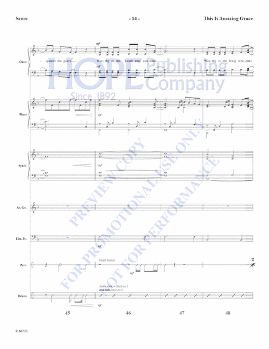 This is Amazing Grace This is Amazing Grace Choir scores gallery preview page 16