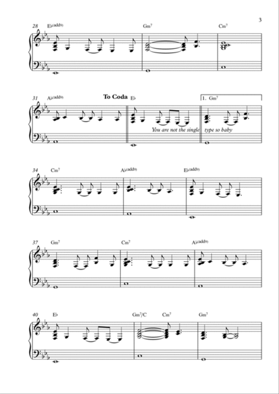 I Feel It Coming Piano Solo scores gallery preview page 3