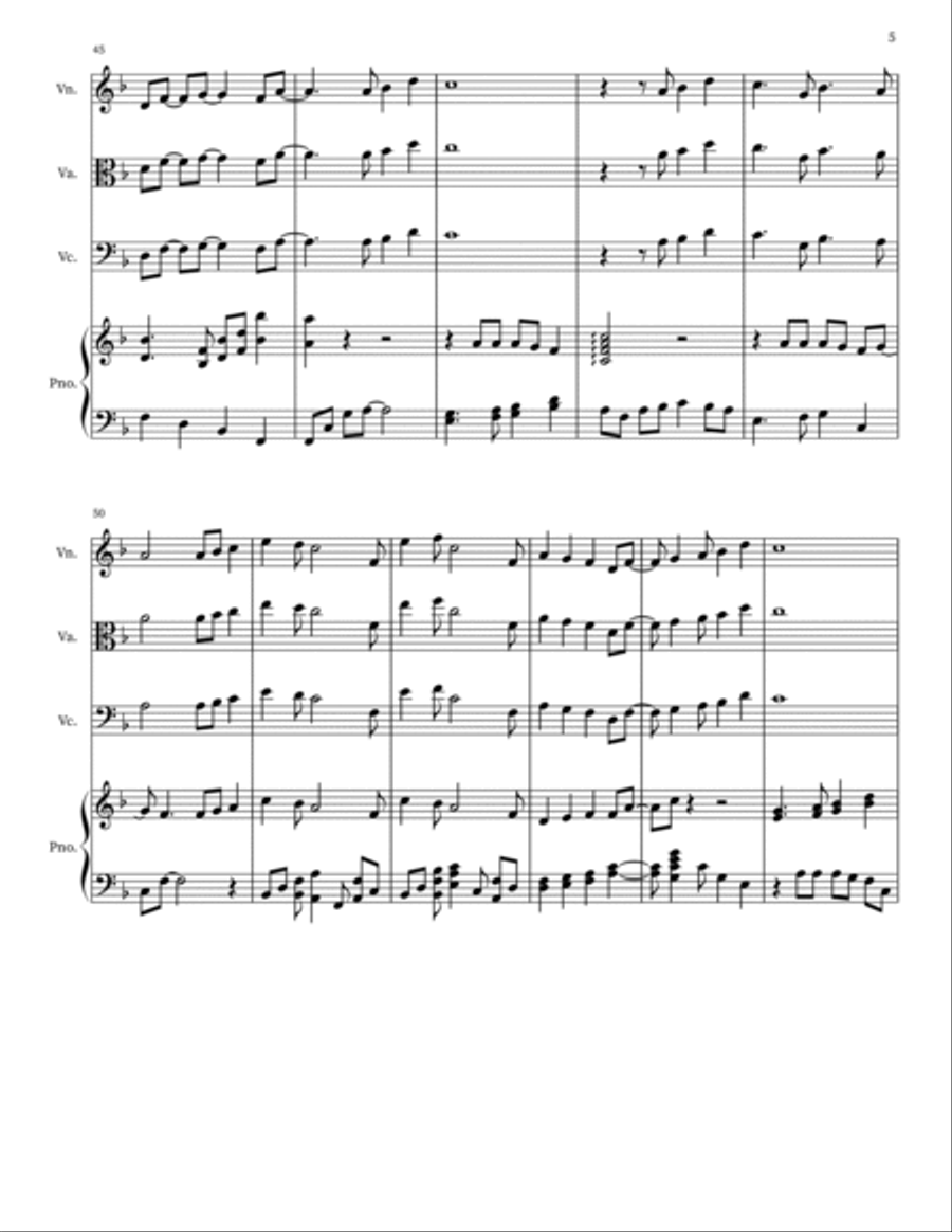 A Whole New World String Duet scores gallery preview page 5