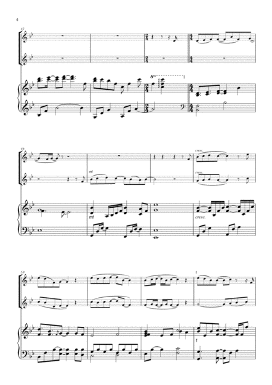 Friend by Friend on a Rainy Day Woodwind Ensemble scores gallery preview page 4