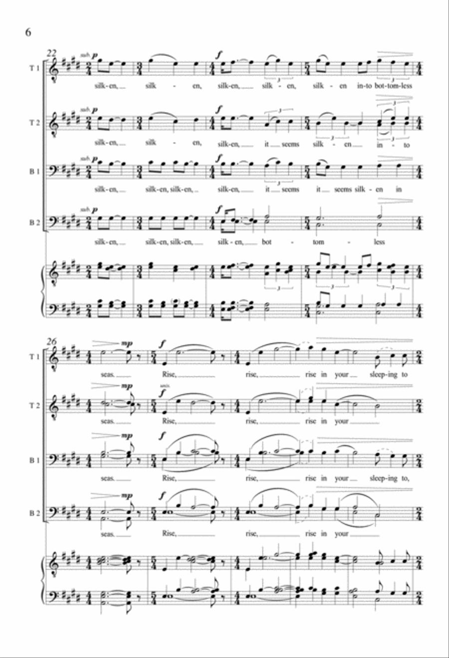 Last Lullaby TTBB scores gallery preview page 5