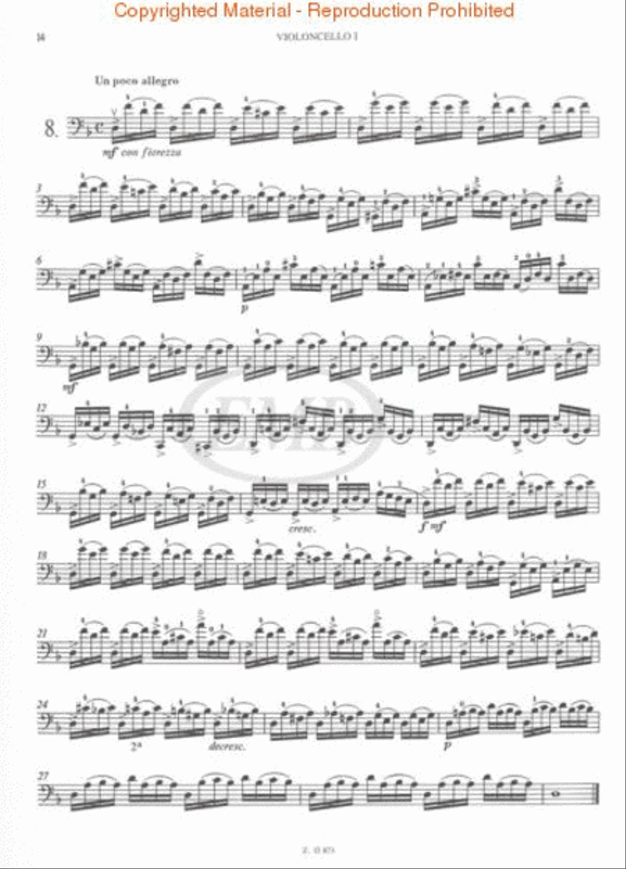 <br>Sheet music extract