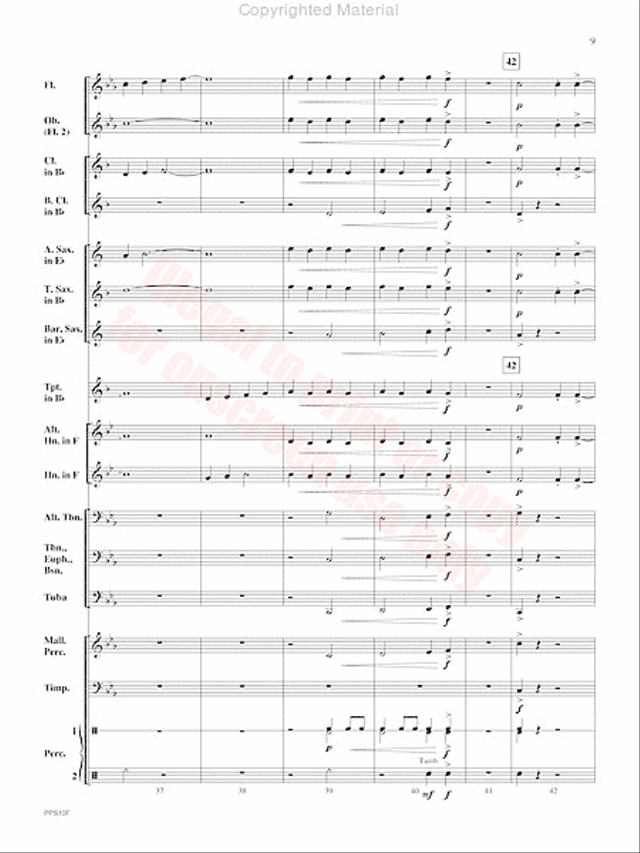 Mythos Concert Band scores gallery preview page 10