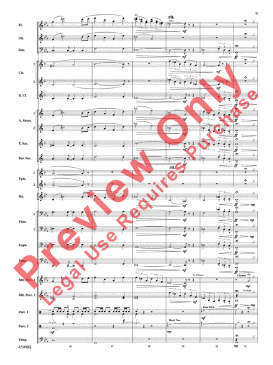 The Lost Temple Concert Band scores gallery preview page 10