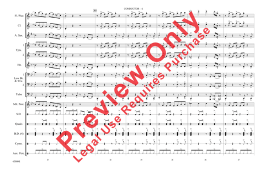 Lips Are Moving Marching Band scores gallery preview page 7
