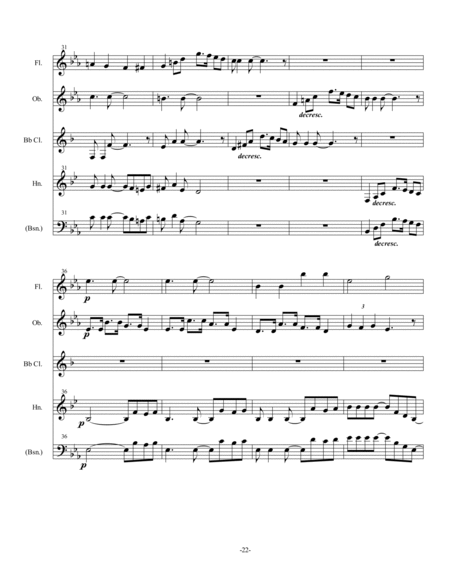 Horn (or Bassoon) Wind Quartet #3