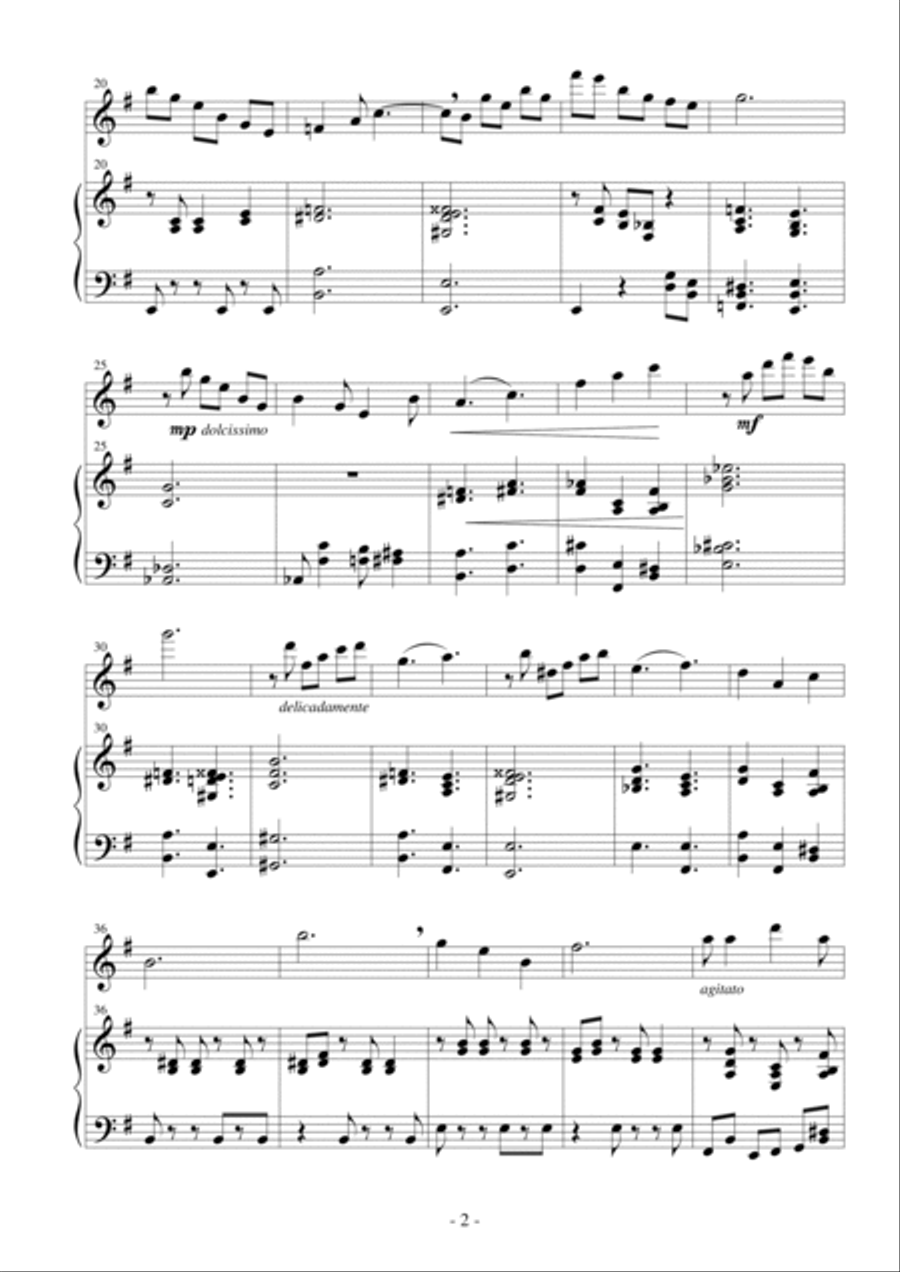 Reflejos de arenas y manantiales Piano scores gallery preview page 3