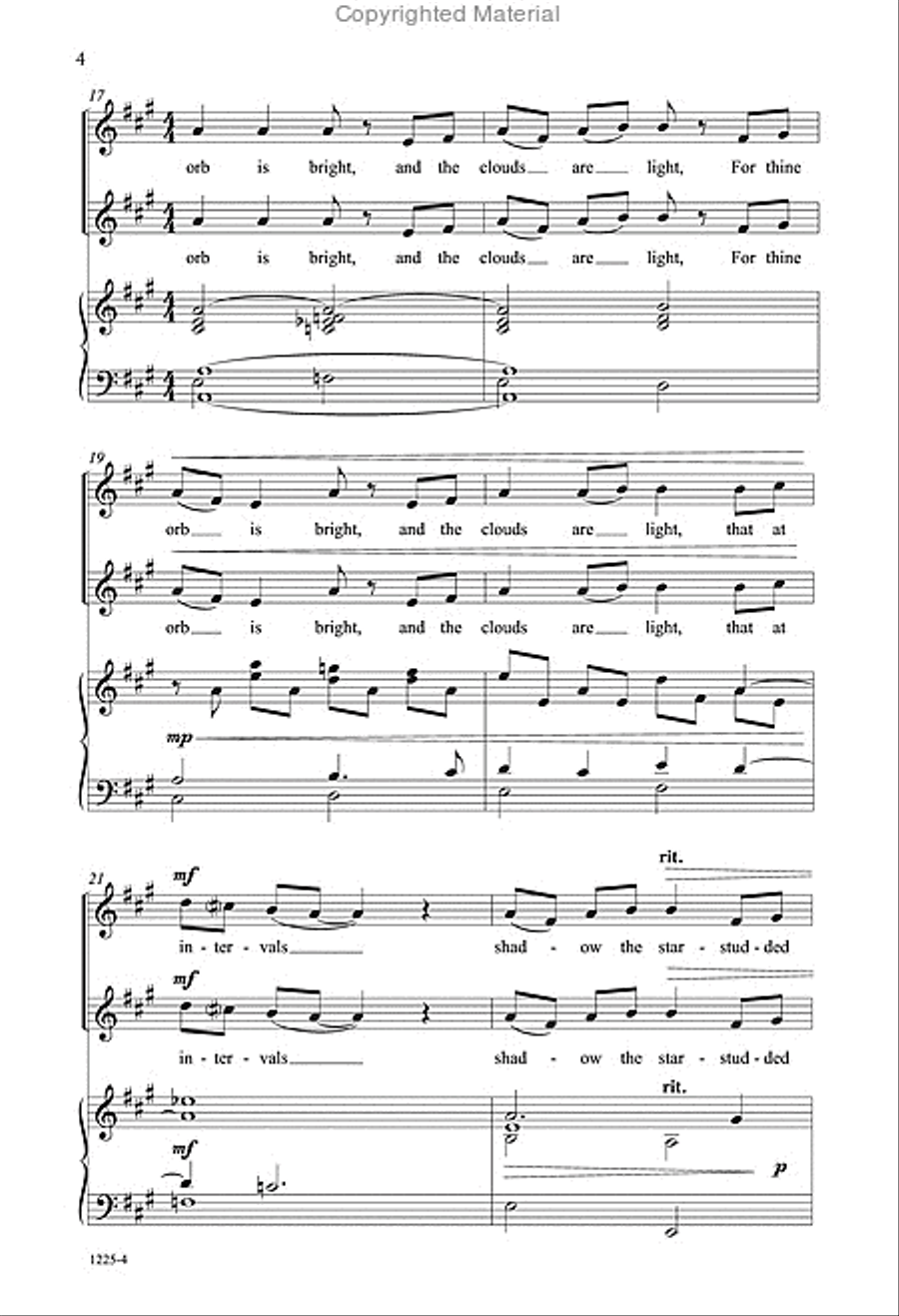To the Moonbeam - SA Octavo TB scores gallery preview page 4