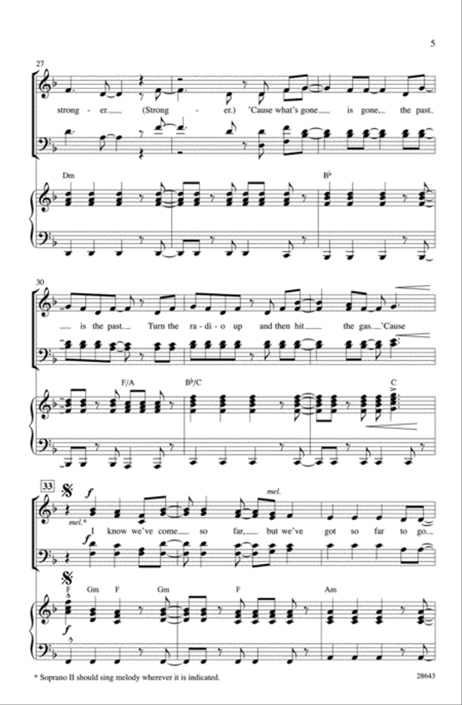Come So Far (Got So Far to Go) (from Hairspray) Choir scores gallery preview page 4
