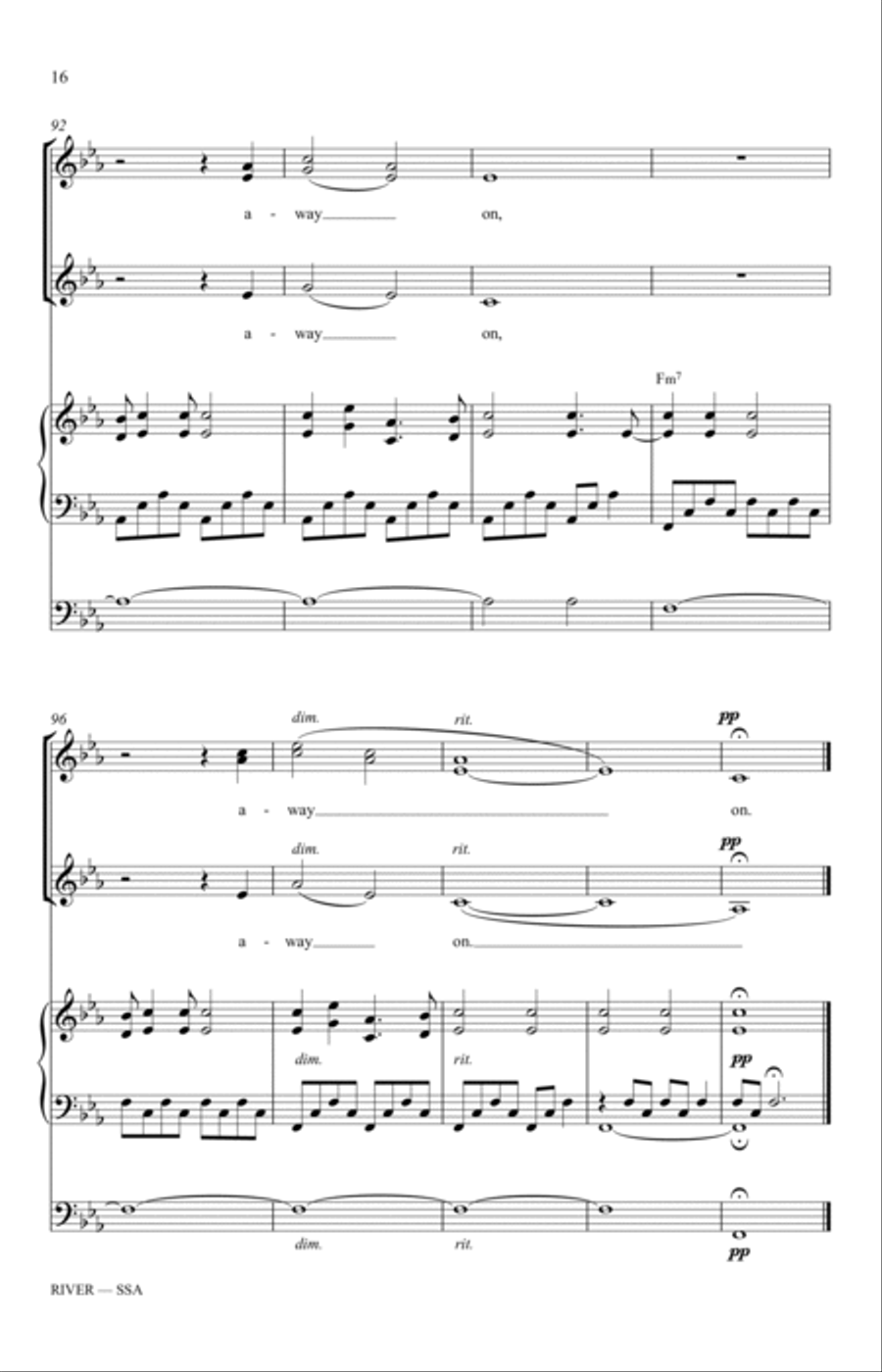 River (arr. Mac Huff) SSA scores gallery preview page 16