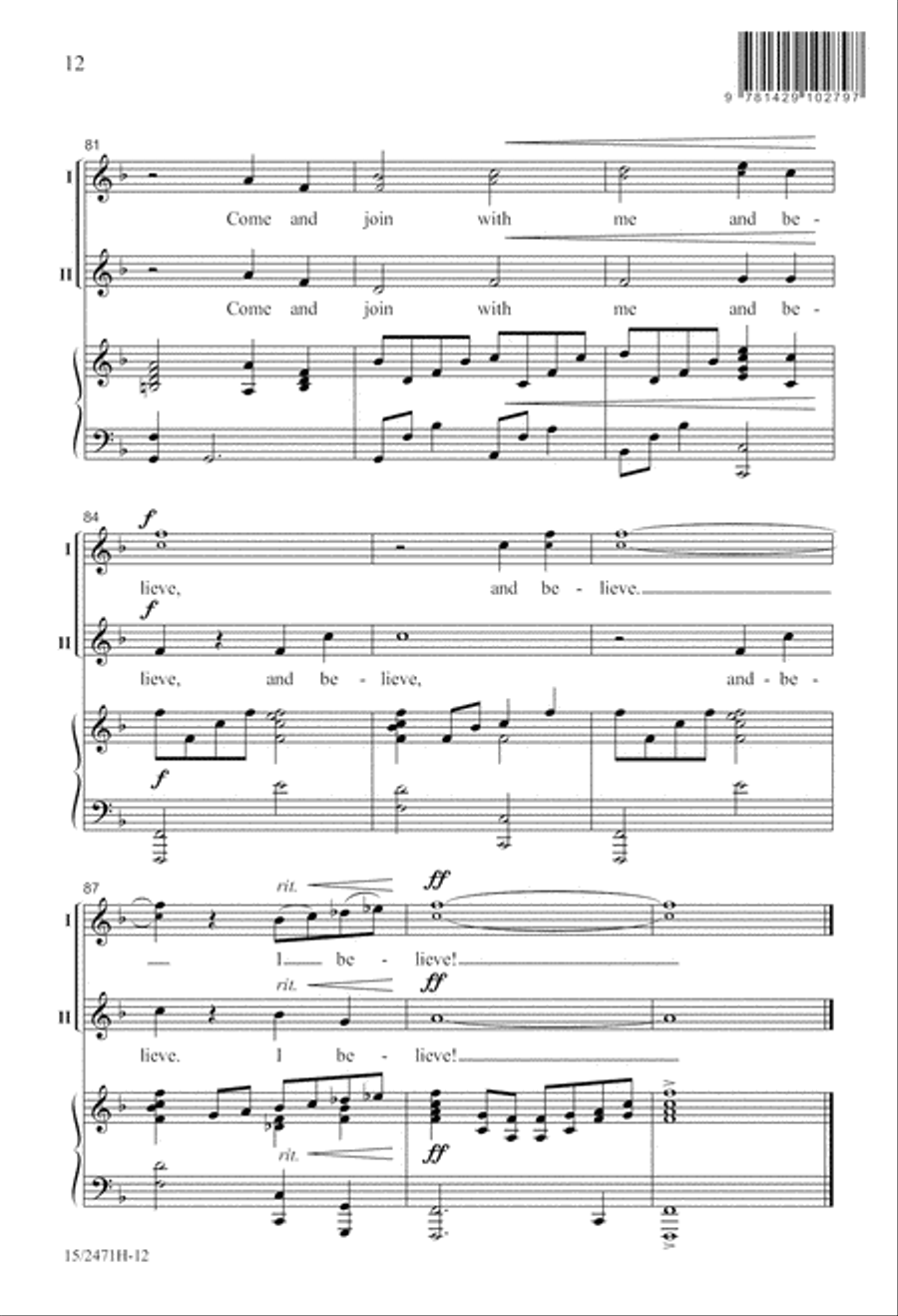 I Believe SSA scores gallery preview page 13