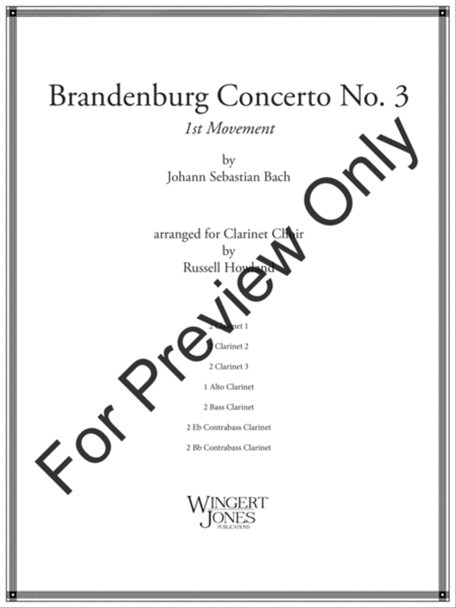 Brandenburg Concerto No. 3