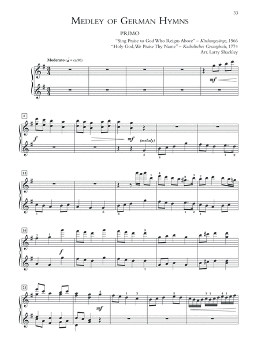 Four Hands in Praise Small Ensemble scores gallery preview page 5