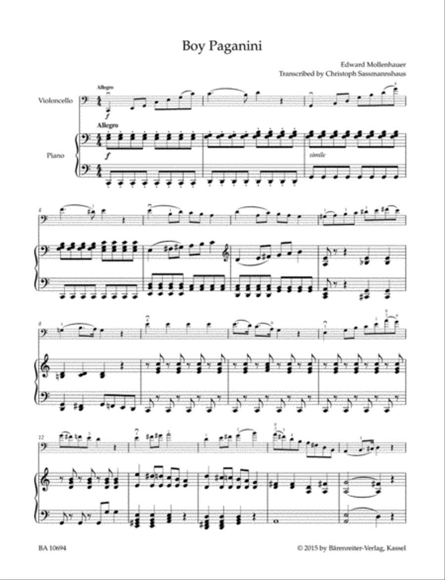 The Boy Paganini Piano Accompaniment scores gallery preview page 3