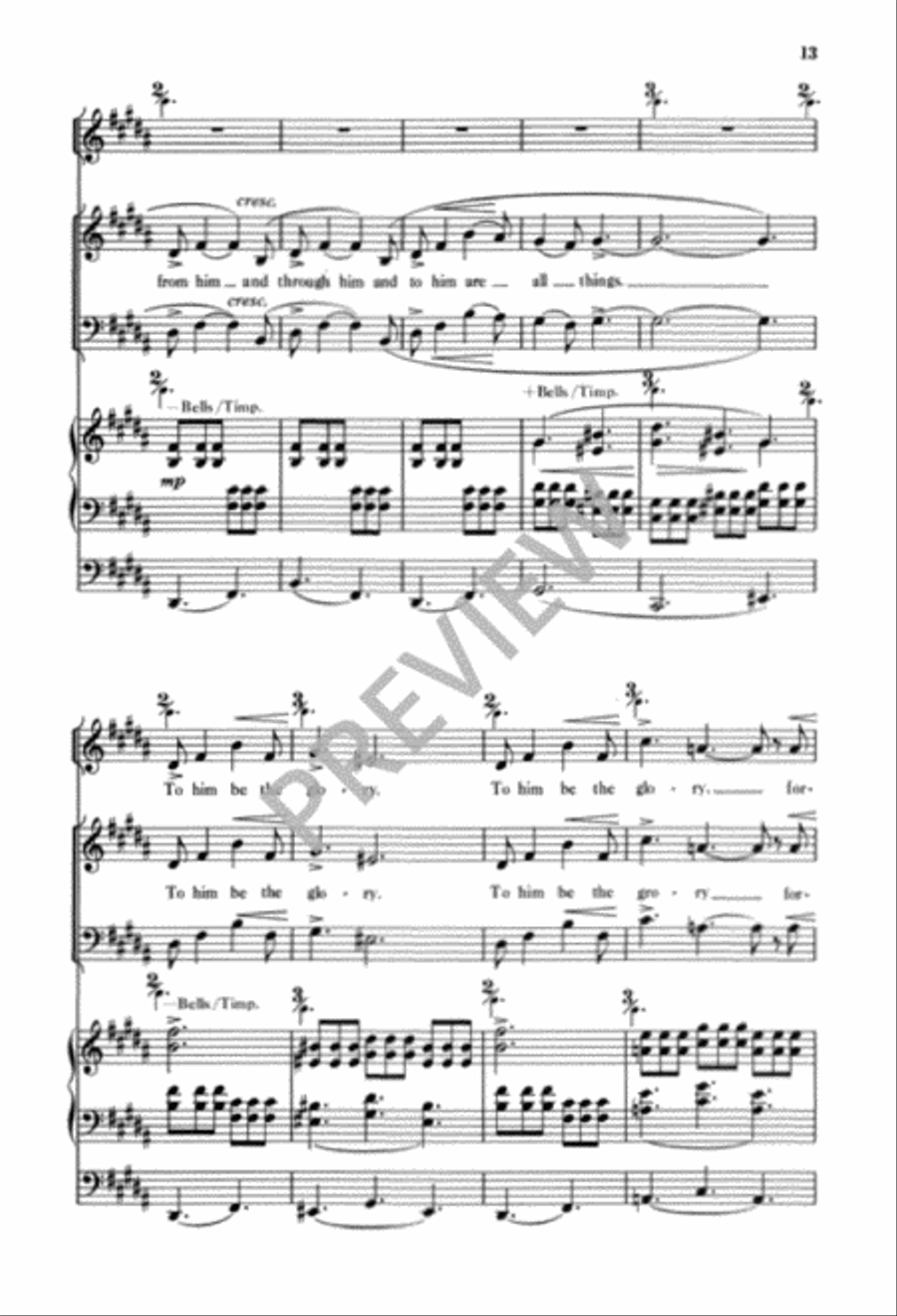 A Prayer for Us 4-Part scores gallery preview page 15