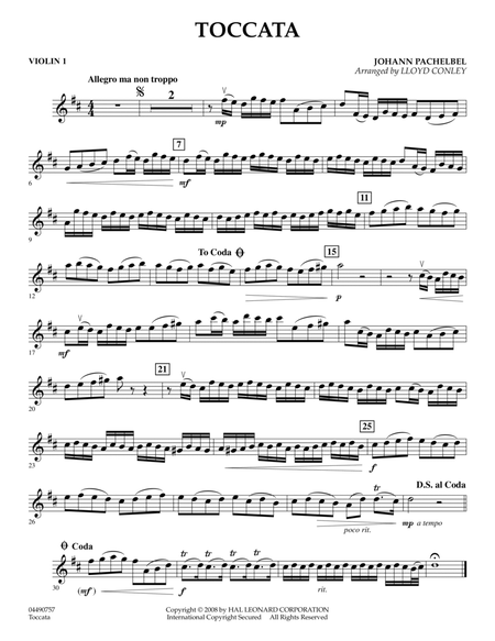 Toccata - Violin 1