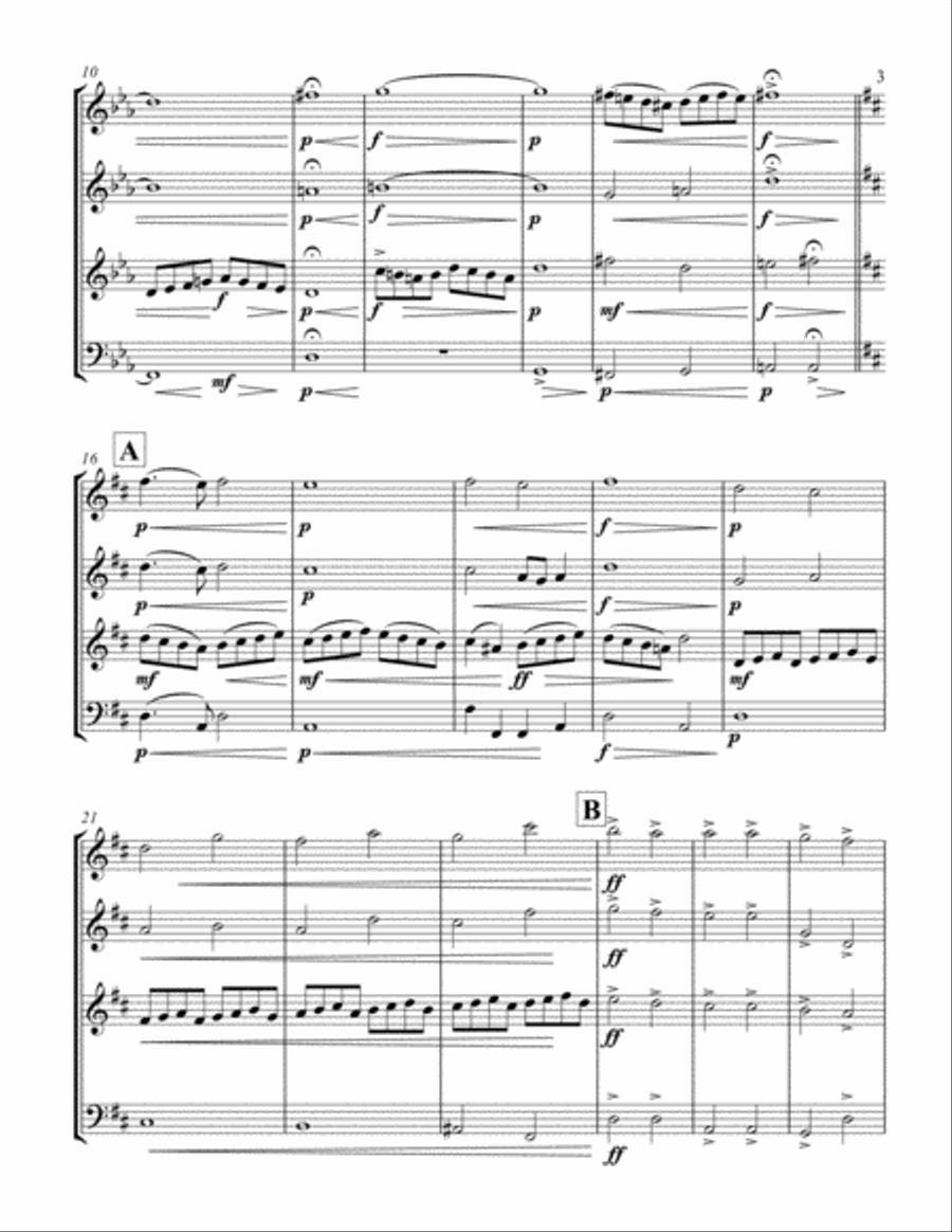 Overture to Love Overture to Love String Quartet scores gallery preview page 3